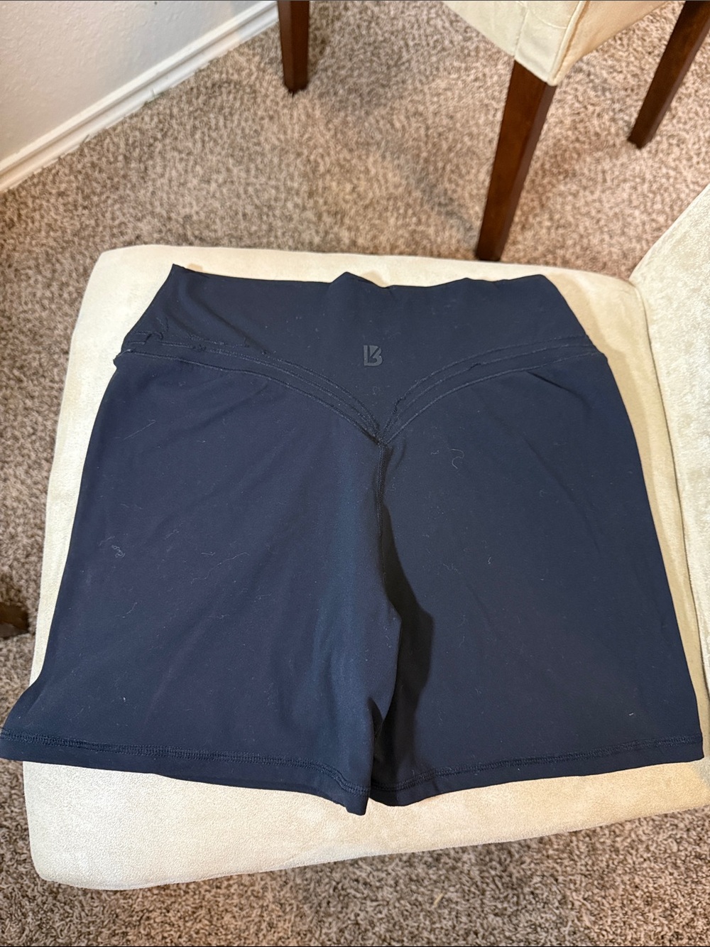 BuffBunny Black Legacy Onyx High-Waist Athletic Shorts size L